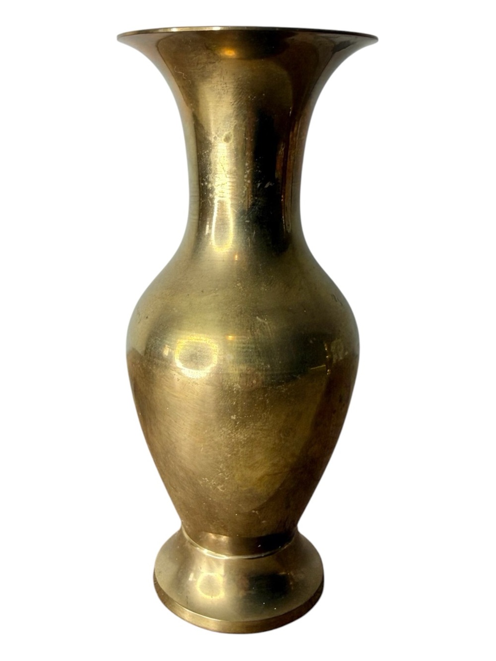 Vintage Brass Vase Patina Collectable